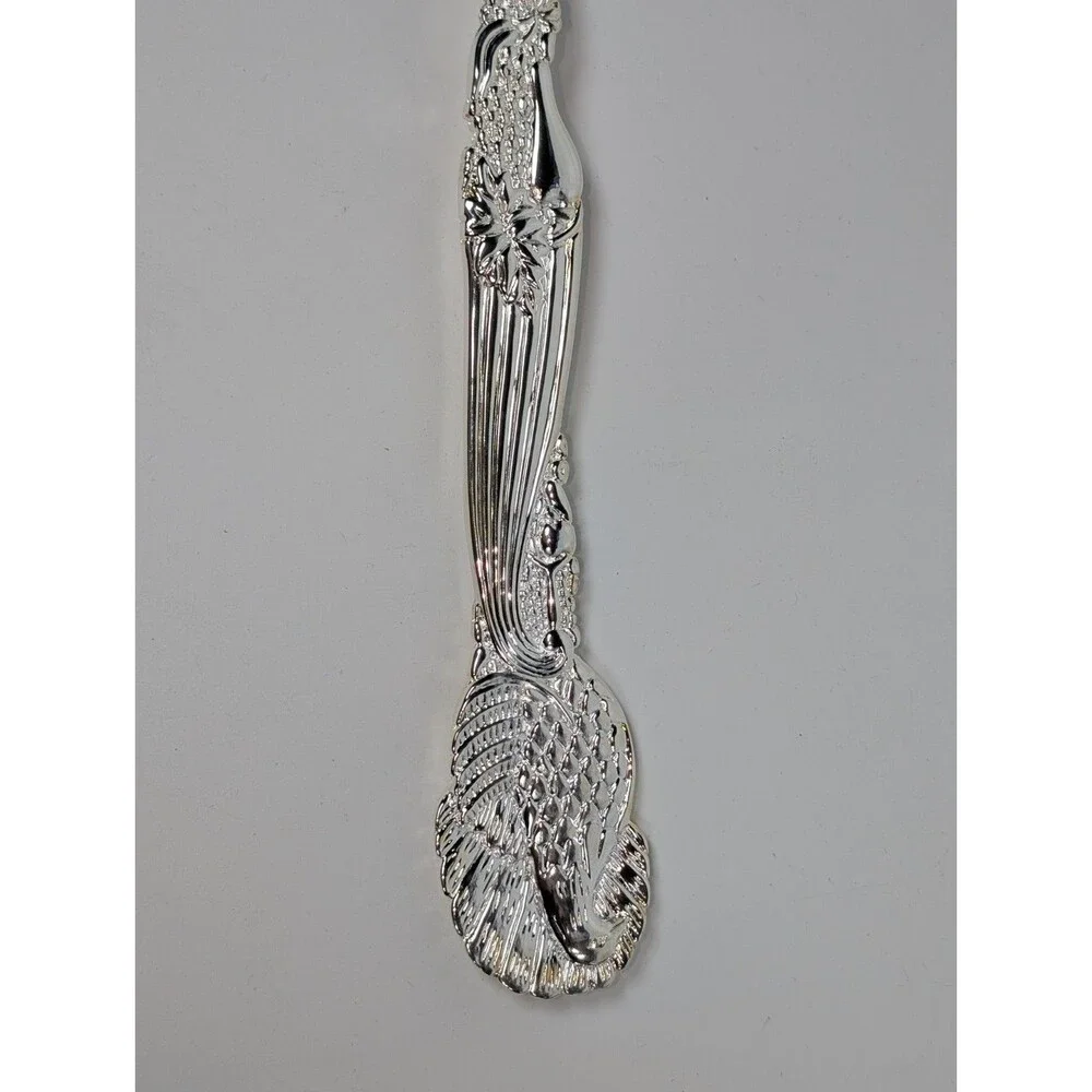 International Silver Co Antioch Serving Spoon Silverplated 12” Ornate Handle NIB